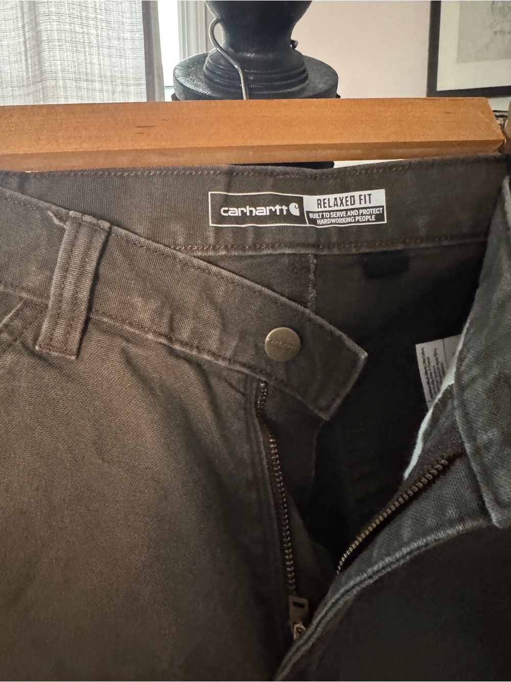 Carhardtt Men’s Brown Workwear Pants. Lightly Worn-28x30 - Picture 3 of 4